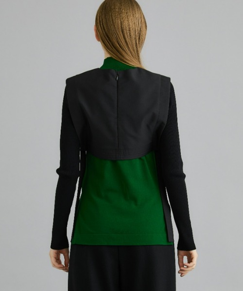 UN3D. アンスリード　デコルテカバーフレアベスト F UN3D.(アンスリード】DECORTE COVER VEST/デコルテカバーベスト