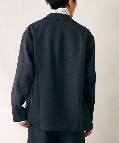 JOURNAL STANDARD relume(ジャーナルスタンダード レリューム)の「TECH TWEED WASHABLE ジャケット(テーラードジャケット・メンズ・ネイビー/ブラウン・SMALL/MEDIUM/LARGE)」の21枚目の写真