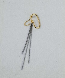 and cloud | Layered Cuff Curb Long Chain(イヤーカフ)