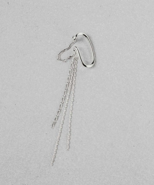 and cloud(アンドクラウド)の「Layered Cuff Curb Long Chain(イヤーカフ・レディース・シルバー/イエローゴールド/ゴールド系その他・FREE)」の14枚目の写真