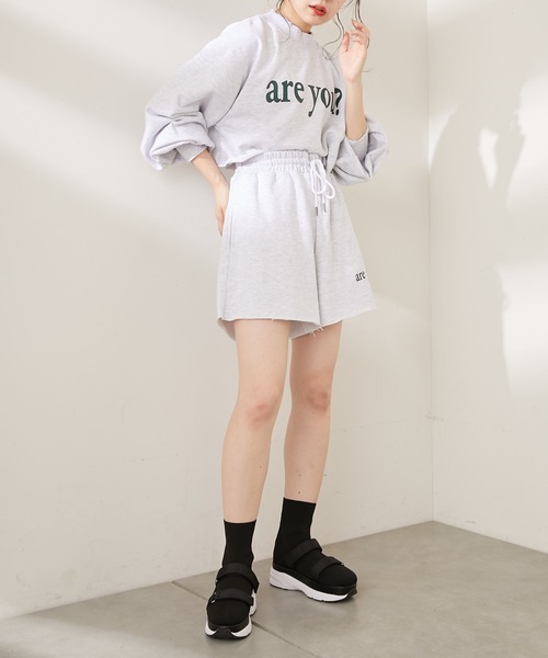 Chico(チコ)の「ロゴスウェットショートパンツ(スウェットパンツ・レディース・グレー/アイボリー/ブラック・FREE)」の18枚目の写真