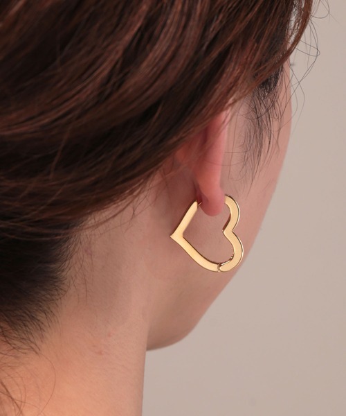 ハートフープピアス（ピアス（両耳用））｜Manon's Selection（マノン