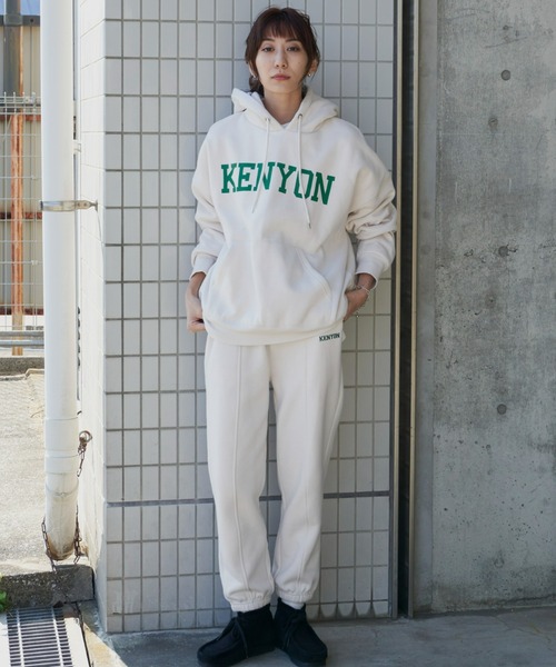 Auntie Rosa Holiday(アンティローザホリデー)の「裏起毛スウェットジョガーパンツ(スウェットパンツ・レディース・グリーン/ライトグレー/アイボリー/ネイビー・FREE)」の12枚目の写真