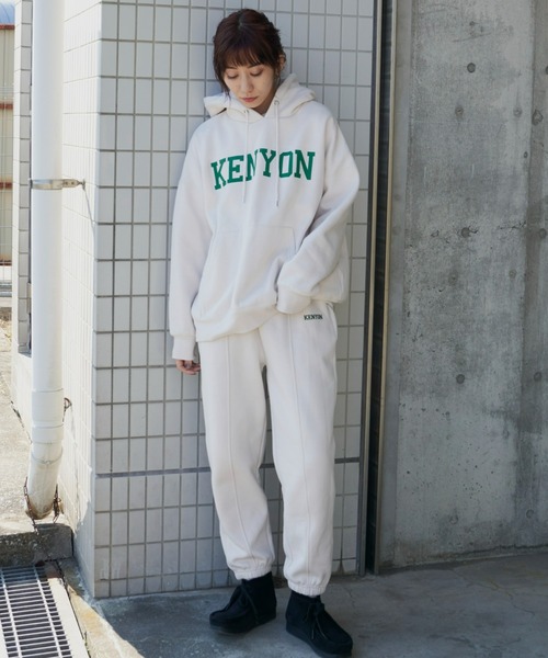 Auntie Rosa Holiday(アンティローザホリデー)の「裏起毛スウェットジョガーパンツ(スウェットパンツ・レディース・グリーン/ライトグレー/アイボリー/ネイビー・FREE)」の13枚目の写真