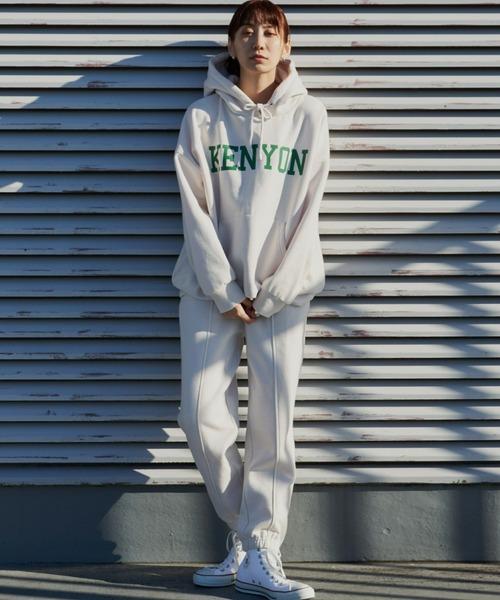 Auntie Rosa Holiday(アンティローザホリデー)の「裏起毛スウェットジョガーパンツ(スウェットパンツ・レディース・グリーン/ライトグレー/アイボリー/ネイビー・FREE)」の21枚目の写真