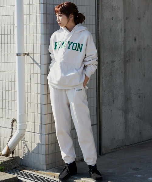 Auntie Rosa Holiday(アンティローザホリデー)の「裏起毛スウェットジョガーパンツ(スウェットパンツ・レディース・グリーン/ライトグレー/アイボリー/ネイビー・FREE)」の7枚目の写真