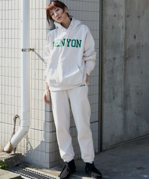 Auntie Rosa Holiday(アンティローザホリデー)の「裏起毛スウェットジョガーパンツ(スウェットパンツ・レディース・グリーン/ライトグレー/アイボリー/ネイビー・FREE)」の9枚目の写真