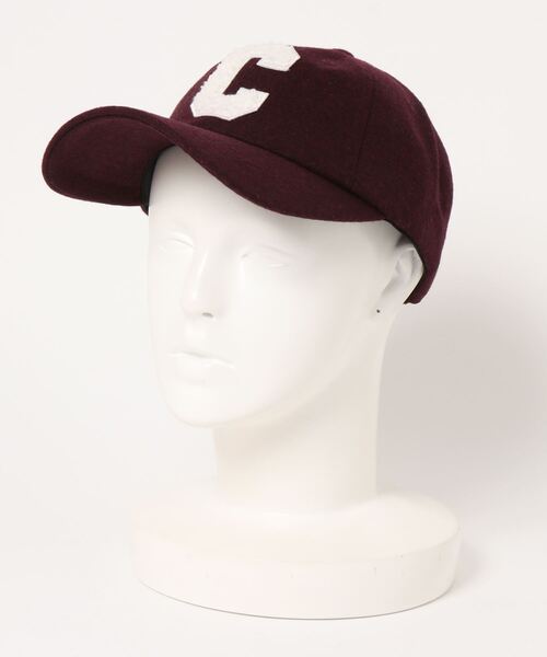 Cheek(チーク)の「ウールライクロゴキャップ(キャップ・レディース・ベージュ/ワイン・FREE)」の5枚目の写真
