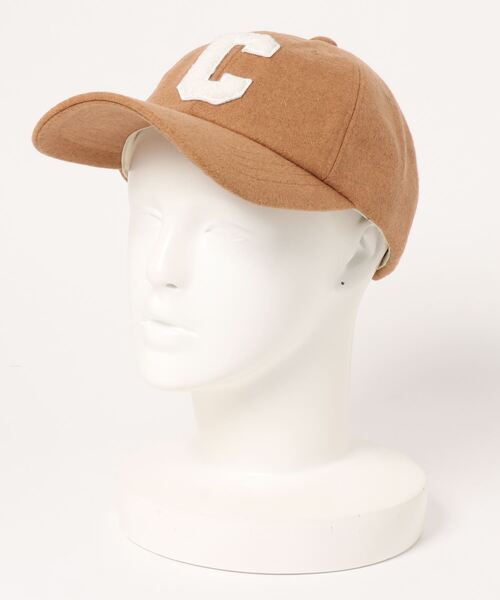 Cheek(チーク)の「ウールライクロゴキャップ(キャップ・レディース・ベージュ/ワイン・FREE)」の4枚目の写真