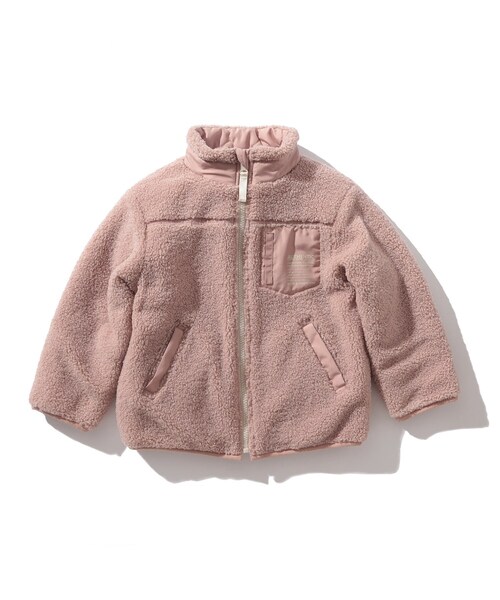 SHOO・LA・RUE(シューラルー)の「◆【90-150cm】ボア×キルトリバーシブルブルゾン(ブルゾン・キッズ・ブラック/ブラウン系その他/アイボリー/ピンク系・11/10/12/15 /13/14/09)」の4枚目の写真