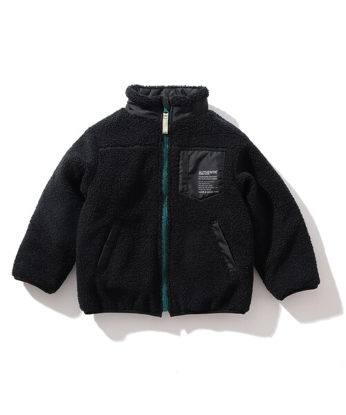 SHOO・LA・RUE(シューラルー)の「◆【90-150cm】ボア×キルトリバーシブルブルゾン(ブルゾン・キッズ・ブラック/ブラウン系その他/アイボリー/ピンク系・11/10/12/15 /13/14/09)」の2枚目の写真