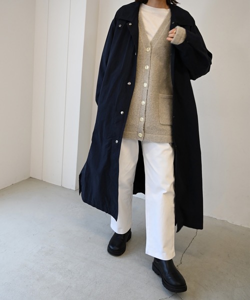 CANAL JEAN（キャナルジーン）の「RED CHOP WORKS(レッドチョップワークス) モヘアライクニットカーディガン（カーディガン/ボレロ・レディース・ベージュ/グリーン/ピンク・38）」の7枚目の写真