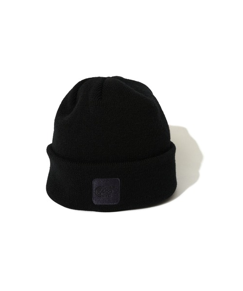 CHARI&CO（チャリアンドコー）の「CHARI&CO PHYSICAL LOGO WATCH CAP キャップ 帽子（ニットキャップ/ビーニー・メンズ・ブラック/ライトグリーン・FREE）」の4枚目の写真