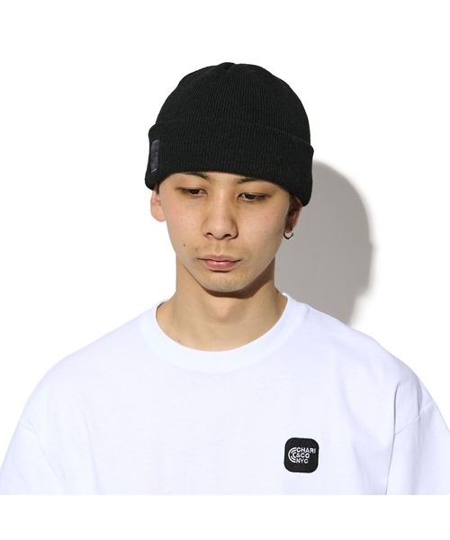 CHARI&CO（チャリアンドコー）の「CHARI&CO PHYSICAL LOGO WATCH CAP キャップ 帽子（ニットキャップ/ビーニー・メンズ・ブラック/ライトグリーン・FREE）」の8枚目の写真