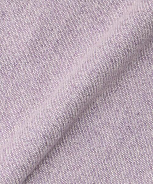 closet story(クローゼットストーリー)の「<closet story(クローゼットストーリー)>カラーフリンジ ストール(ストール/ショール・レディース・ネイビー/ブラウン/ライラック・FREE)」の6枚目の写真