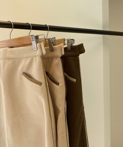 lawgy（ラウジー）の「original 2way piping skirt（スカート・レディース・アイボリー/ブラウン/ベージュ・FREE）」の13枚目の写真