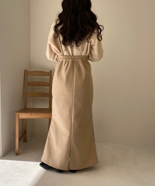 lawgy（ラウジー）の「original 2way piping skirt（スカート・レディース・アイボリー/ブラウン/ベージュ・FREE）」の10枚目の写真