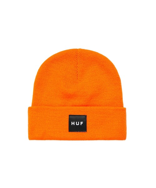 HUF（ハフ）の「ESSENTIALS BOX LOGO BEANIE / HUF ビーニー ニット帽（ニットキャップ/ビーニー・メンズ・ブラック/ブラウン/オレンジ/ヘザーグレー・O/S）」の4枚目の写真