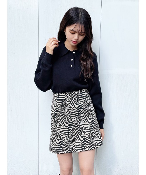 ENVYM（アンビー）の「ストレッチジャガードスカート（スカート・レディース・ベージュ/グレー・FREE）」の16枚目の写真