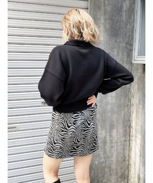 ENVYM（アンビー）の「ストレッチジャガードスカート（スカート・レディース・ベージュ/グレー・FREE）」の13枚目の写真