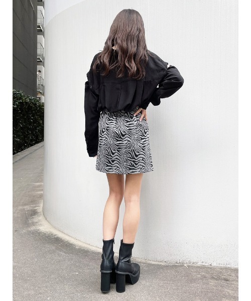 ENVYM（アンビー）の「ストレッチジャガードスカート（スカート・レディース・ベージュ/グレー・FREE）」の18枚目の写真