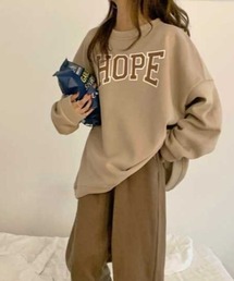"HOPE"ロゴプリントスウェット