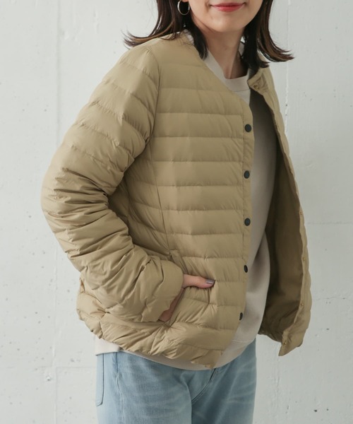 Traditional Weatherwear(トラディショナルウェザーウェア)の「Traditional Weatherwear ARKLEY DOWN PACKABLE(ダウンジャケット/コート・レディース・ブラック/ベージュ・34)」の5枚目の写真
