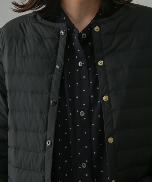 Traditional Weatherwear(トラディショナルウェザーウェア)の「Traditional Weatherwear ARKLEY DOWN PACKABLE(ダウンジャケット/コート・レディース・ブラック/ベージュ・34)」の12枚目の写真