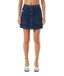 DIESEL | レディース ミニ スカート ブルーデニム 台形(スカート)