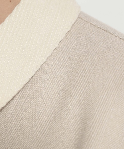 niko and...(ニコアンド)の「ヘリンボーン中綿ブルゾン(ブルゾン・メンズ・ベージュ/カーキ/ネイビー・MEDIUM/LARGE)」の5枚目の写真