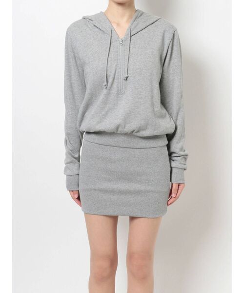 GYDA（ジェイダ）の「ハーフZIPドッキングスウェットワンピース（ワンピース・レディース・オフホワイト/グレー/ブラック・FREE）」の22枚目の写真