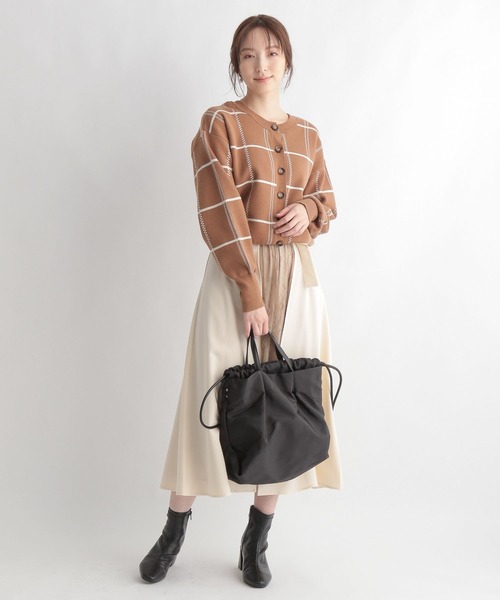 Andemiu（アンデミュウ）の「マルチトートバッグ261756（ショルダーバッグ・レディース・ブラウン/カーキ/ブラック/ライトグレー・FREE）」の17枚目の写真