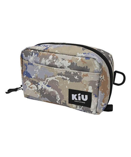 KiU(キウ)の「ウォーターリペレント ポーチL(ポーチ・レディース・カモフラージュ/ホワイト×ブルー/ホワイト系その他/ブラック系その他/その他10/ゼブラ/アニマル/カラフル/ブルー系その他/ブラック/レッド系その他/マルチ/ブラック×カーキ/ブラウン/ブルーグリーン/イエロー/タイガーカモ/ブラック系その他2/ブルー系その他2/ベージュ系その他/レオパード・FREE)」の9枚目の写真