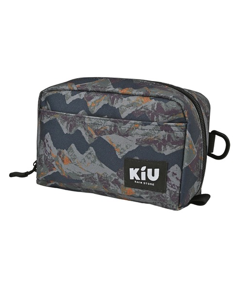 KiU(キウ)の「ウォーターリペレント ポーチL(ポーチ・レディース・カモフラージュ/ホワイト×ブルー/ホワイト系その他/ブラック系その他/その他10/ゼブラ/アニマル/カラフル/ブルー系その他/ブラック/レッド系その他/マルチ/ブラック×カーキ/ブラウン/ブルーグリーン/イエロー/タイガーカモ/ブラック系その他2/ブルー系その他2/ベージュ系その他/レオパード・FREE)」の6枚目の写真