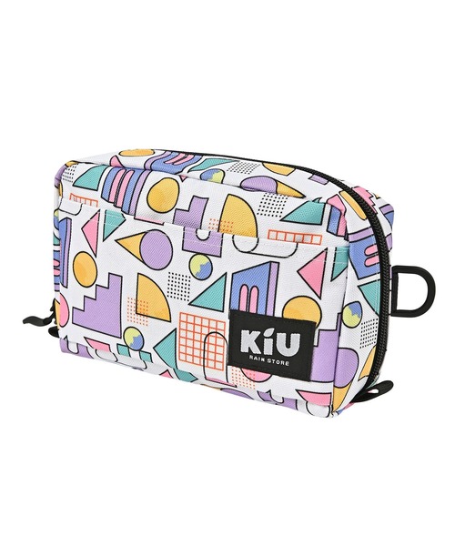 KiU(キウ)の「ウォーターリペレント ポーチL(ポーチ・レディース・カモフラージュ/ホワイト×ブルー/ホワイト系その他/ブラック系その他/その他10/ゼブラ/アニマル/カラフル/ブルー系その他/ブラック/レッド系その他/マルチ/ブラック×カーキ/ブラウン/ブルーグリーン/イエロー/タイガーカモ/ブラック系その他2/ブルー系その他2/ベージュ系その他/レオパード・FREE)」の14枚目の写真