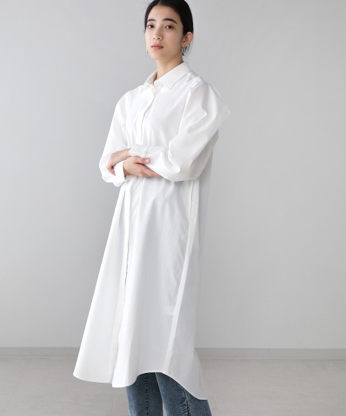 Bou Jeloud（ブージュルード）の「【WEB限定】オリガミスリーブシャツワンピース（ワンピース・レディース・ブラック/アイボリー/ミント・38）」の15枚目の写真