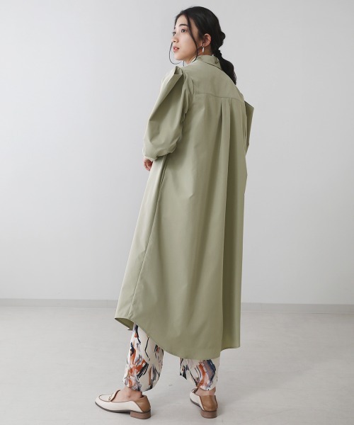 Bou Jeloud（ブージュルード）の「【WEB限定】オリガミスリーブシャツワンピース（ワンピース・レディース・ブラック/アイボリー/ミント・38）」の9枚目の写真
