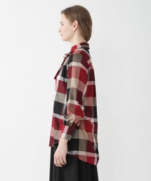 クレストブリッジチェックエアリーブロードブラウス ベージュ 38 BLUE LABEL CRESTBRIDGE（ブルーレーベルクレストブリッジ）の