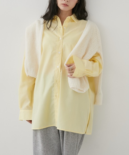 新色追加】オーバーサイズベーシックルーズシャツ【ロングセラー
