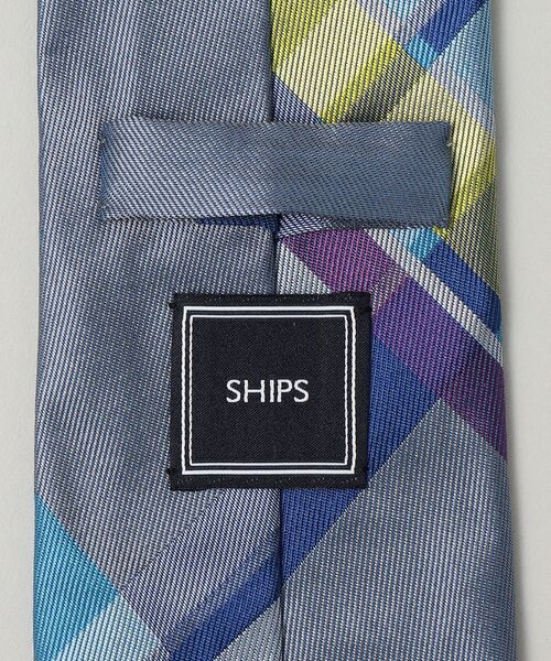 SHIPS(シップス)の「SHIPS:ウォルターズ チェック カラー ネクタイ(ネクタイ・メンズ・ネイビー/ライトブルー/ベージュ/ロイヤルブルー・3)」の6枚目の写真