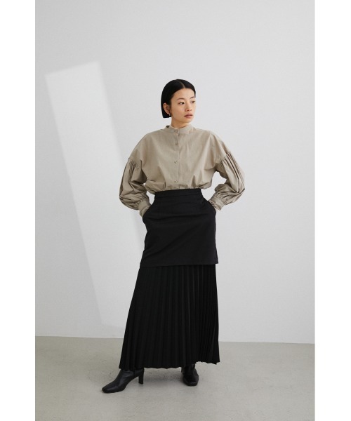 STYLEMIXER(スタイルミキサー)の「レイヤードプリーツスカート(スカート・レディース・ブラック/ブルー・SMALL/MEDIUM/X-SMALL)」の12枚目の写真