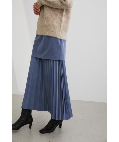 STYLEMIXER(スタイルミキサー)の「レイヤードプリーツスカート(スカート・レディース・ブラック/ブルー・SMALL/MEDIUM/X-SMALL)」の13枚目の写真