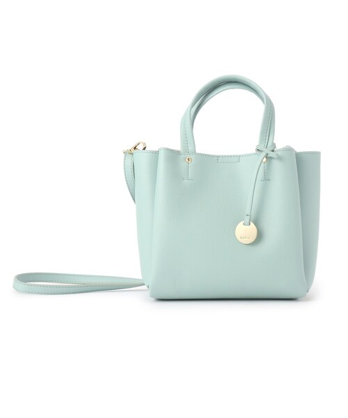 index（インデックス）の「◆あおりポケットミニトートバッグ【軽量・2WAY】（ショルダーバッグ・レディース・ブラック/パープル/ライトグリーン/ライトベージュ・00）」の5枚目の写真