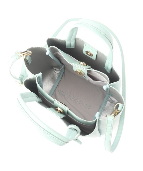 index（インデックス）の「◆あおりポケットミニトートバッグ【軽量・2WAY】（ショルダーバッグ・レディース・ブラック/パープル/ライトグリーン/ライトベージュ・00）」の8枚目の写真