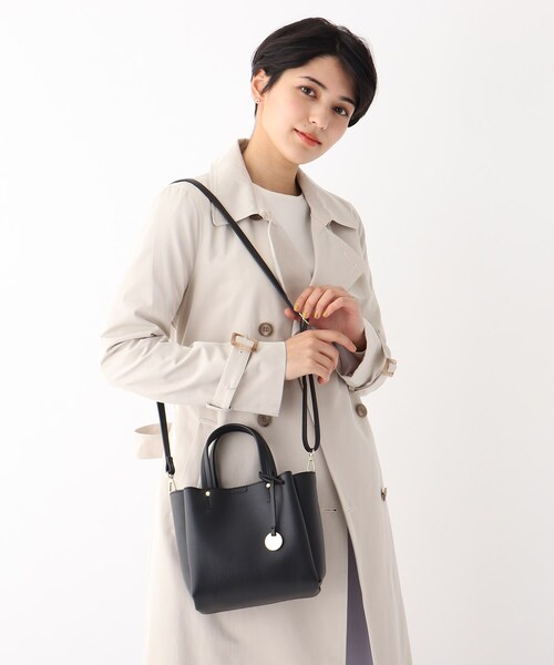 index（インデックス）の「◆あおりポケットミニトートバッグ【軽量・2WAY】（ショルダーバッグ・レディース・ブラック/パープル/ライトグリーン/ライトベージュ・00）」の10枚目の写真