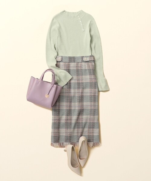 index（インデックス）の「◆あおりポケットミニトートバッグ【軽量・2WAY】（ショルダーバッグ・レディース・ブラック/パープル/ライトグリーン/ライトベージュ・00）」の21枚目の写真