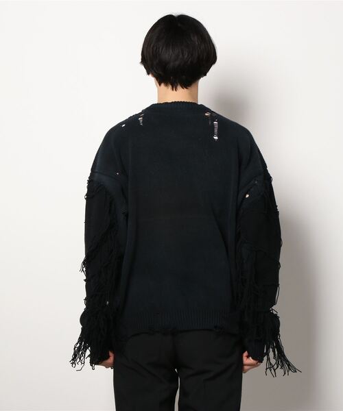 25ss 新品 メゾン ミハラヤスヒロ ダメージニット 46 MIHARA YASUHIRO/ミハラヤスヒロ】DISTRESSED KNIT PULLOVER