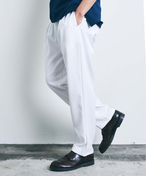 THE TWENTYSEVEN(ザ トゥエンティーセブン)の「The TWENTYSEVEN:PE TWILL CHEF PANTS ポリツイルシェフパンツ(チノパンツ・メンズ・ホワイト/ブラック/サックスブルー/グレイッシュベージュ・L/S/M)」の1枚目の写真