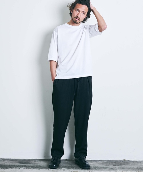 THE TWENTYSEVEN(ザ トゥエンティーセブン)の「The TWENTYSEVEN:PE TWILL CHEF PANTS ポリツイルシェフパンツ(チノパンツ・メンズ・ホワイト/ブラック/サックスブルー/グレイッシュベージュ・L/S/M)」の19枚目の写真