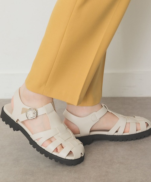 RODE SKO（ロデスコ）の「厚底グルカサンダル（サンダル・レディース・ブラック/アイボリー・36/37/38）」の4枚目の写真